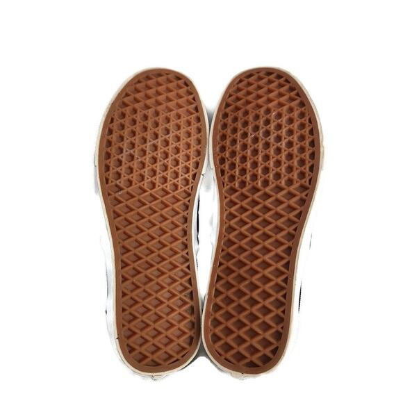 Vans Off the Wall Women's 8 Men's 6.5 Gray Plaid Slip-On Loafer Sneaker - Picture 7 of 7